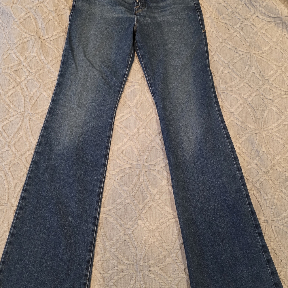 Good American Dark Blue Flare Jeans